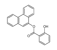 salicylic acid-[9]phenanthryl ester结构式