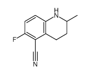 5-cyano-6-fluoro-2-methyl-1,2,3,4-tetrahydroquinoline Structure