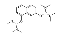 1,1'-(naphthalene-1,7-diylbis(oxy))bis(N,N,N',N'-tetramethylphosphanediamine)结构式