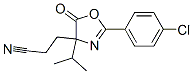 4-Oxazolepropanenitrile,2-(4-chlorophenyl)-4,5-dihydro-4-(1-methylethyl)-5-oxo-结构式