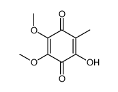 2-hydroxy-5,6-dimethoxy-3-methylcyclohexa-2,5-diene-1,4-dione结构式