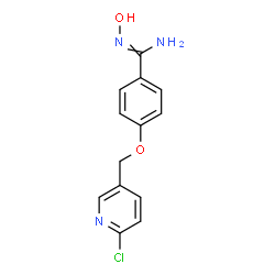 4-[(6-CHLORO-3-PYRIDINYL)METHOXY]-N'-HYDROXYBENZENECARBOXIMIDAMIDE结构式