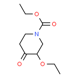 1-Piperidinecarboxylicacid,3-ethoxy-4-oxo-,ethylester(9CI)结构式