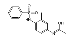 N-[4-(benzenesulfonamido)-3-methylphenyl]acetamide Structure