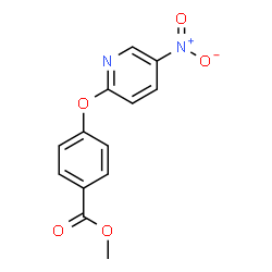 Methyl 4-(5-nitropyridin-2-yloxy)benzenecarboxylate Structure