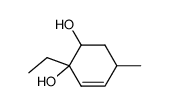 2-ethyl-5-methylcyclohex-3-ene-1,2-diol结构式