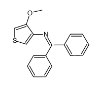 N-(4-methoxythiophen-3-yl)-1,1-diphenylmethanimine Structure