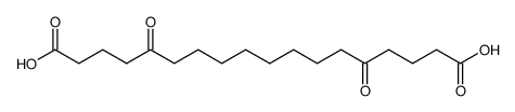 5,14-dioxo-octadecanedioic acid Structure