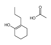 acetic acid,2-propylcyclohexen-1-ol Structure