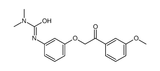 3-[3-[2-(3-methoxyphenyl)-2-oxoethoxy]phenyl]-1,1-dimethylurea结构式