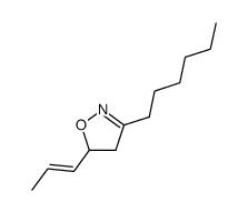 3-hexyl-5-propenyl-2-isoxazoline结构式