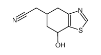 2-(7-hydroxy-4,5,6,7-tetrahydrobenzo[d]thiazol-5-yl)acetonitrile Structure