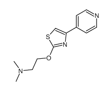 N,N-dimethyl-2-[(4-pyridin-4-yl-1,3-thiazol-2-yl)oxy]ethanamine Structure