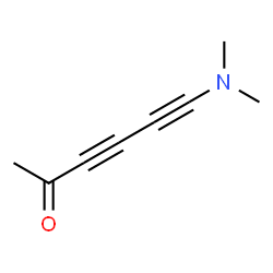 3,5-Hexadiyn-2-one, 6-(dimethylamino)- (9CI)结构式
