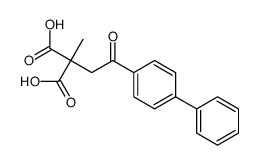 2-methyl-2-[2-oxo-2-(4-phenylphenyl)ethyl]propanedioic acid Structure