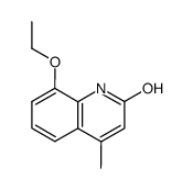 Carbostyril, 8-ethoxy-4-methyl- (7CI) Structure