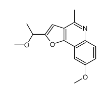 8-methoxy-2-(1-methoxyethyl)-4-methylfuro[3,2-c]quinoline Structure