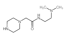 N-[2-(dimethylamino)ethyl]-2-(piperazin-1-yl)acetamide structure