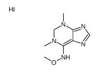 N-methoxy-1,3-dimethyl-1,2-dihydropurin-1-ium-6-amine,iodide结构式