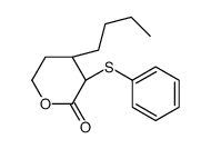 (3S,4R)-4-butyl-3-phenylsulfanyloxan-2-one结构式
