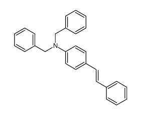 N,N-dibenzyl-4-(2-phenylethenyl)aniline Structure