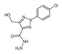 2-(p-chlorophenyl)-4-(hydroxymethyl)-1,2,3-triazole-5-carboxylic acid 5-hydrazide Structure