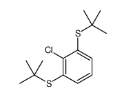 1,3-bis(tert-butylsulfanyl)-2-chlorobenzene Structure
