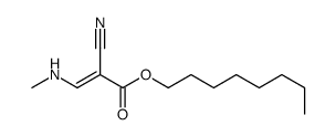 octyl (E)-2-cyano-3-(methylamino)prop-2-enoate结构式