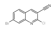 7-bromo-2-chloroquinoline-3-carbonitrile structure
