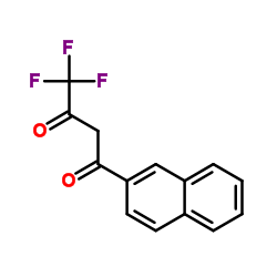 4,4,4-三氟-1-2-萘-1,3-丁烷二酮结构式