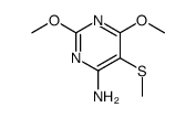 2,6-dimethoxy-5-methylsulfanylpyrimidin-4-amine结构式