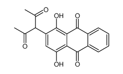 2-(2,4-dioxopentan-3-yl)-1,4-dihydroxyanthracene-9,10-dione Structure