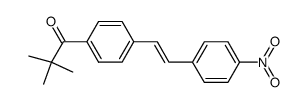 (E)-2,2-dimethyl-1-<4'-(4''-nitrostyryl)phenyl>-1-propanone Structure