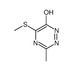 3-methyl-5-methylsulfanyl-1H-1,2,4-triazin-6-one结构式