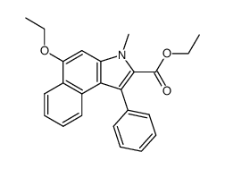 ethyl 5-ethoxy-3-methyl-1-phenyl-3H-benzindole-2-carboxylate Structure