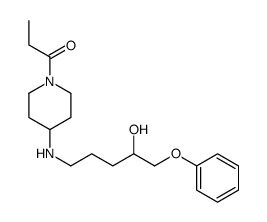 1-[4-[(4-hydroxy-5-phenoxypentyl)amino]piperidin-1-yl]propan-1-one Structure