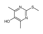 4,6-dimethyl-2-methylsulfanylpyrimidin-5-ol结构式