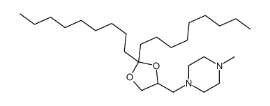 1-[[2,2-di(nonyl)-1,3-dioxolan-4-yl]methyl]-4-methylpiperazine Structure
