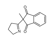 2-(3,4-dihydro-2H-pyrrol-5-yl)-2-methylindene-1,3-dione结构式