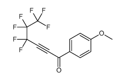4,4,5,5,6,6,6-heptafluoro-1-(4-methoxyphenyl)hex-2-yn-1-one结构式