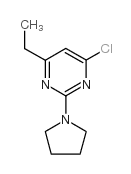 4-CHLORO-6-ETHYL-2-(1-PYRROLIDINYL)PYRIMIDINE structure
