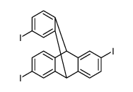 9,10[1',2']-Benzenoanthracene, 9,10-dihydro-2,6,14-triiodo Structure