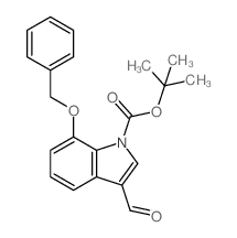 1-BOC-7-BENZYLOXY-3-FORMYLINDOLE structure