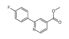 methyl 2-(4-fluorophenyl)pyridine-4-carboxylate结构式