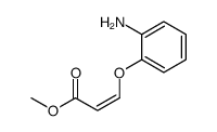 methyl 3-(2-aminophenoxy)prop-2-enoate结构式