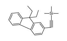 2-(9,9-diethylfluoren-2-yl)ethynyl-trimethylsilane结构式