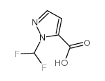 1-(二氟甲基)-1H-吡唑-5-羧酸结构式