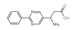 3-amino-3-(2-phenylpyrimidin-5-yl)propanoic acid结构式