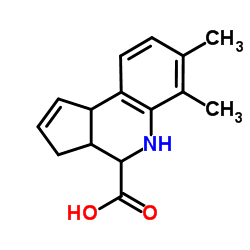 6,7-Dimethyl-3a,4,5,9b-tetrahydro-3H-cyclopenta[c]quinoline-4-carboxylic acid Structure