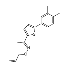 (E)-1-[5-(3,4-dimethylphenyl)thiophen-2-yl]-N-prop-2-enoxyethanimine结构式